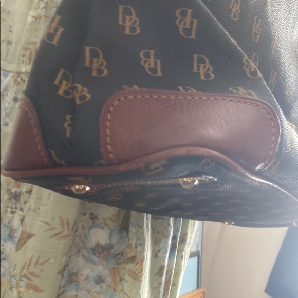 Dooney & Bourke Brown Leather Trim Shoulder Bag - Picture 5 of 7